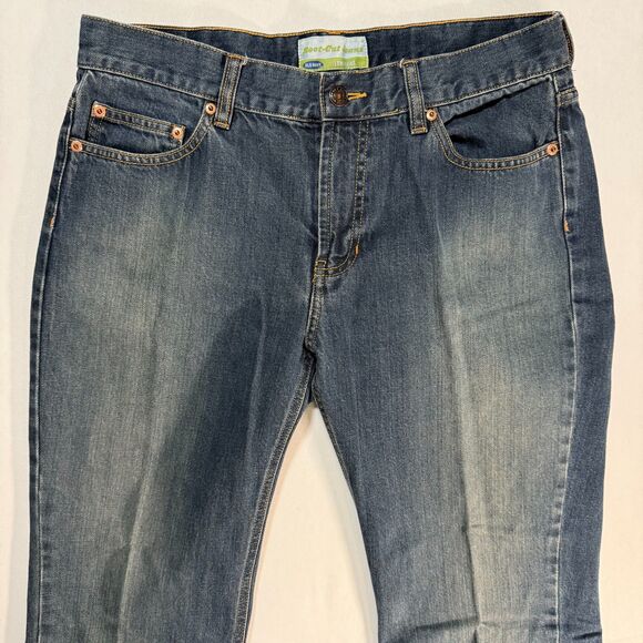 Old Navy Women's Boot Cut Low Waist Jeans, S 10, Dark Distressed, Y2K 2003 2/$25 - Picture 4 of 10